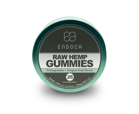 Endoca Raw Hemp Gummies 25mg CBD