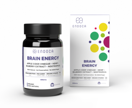 Endoca Brain Energy Bilberry Gummies