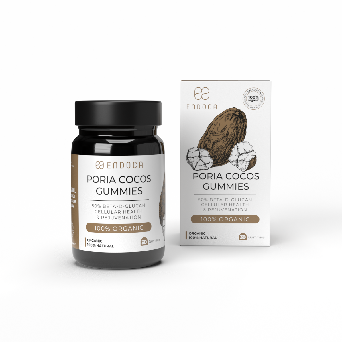 Endoca Poria Cocos Mushroom Gummies