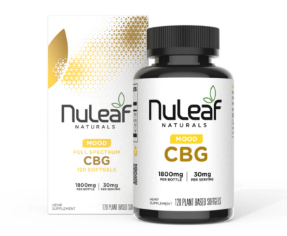 NuLeaf Naturals Mood CBG Capsules 1800mg
