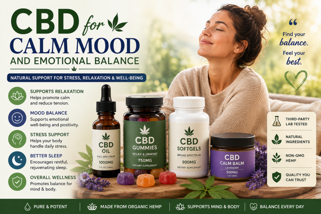 CBD for Calm Mood and Emotional Balance