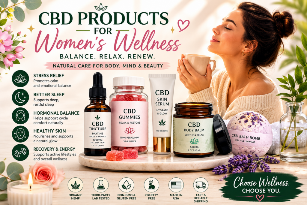 Best CBD Products for Women’s Wellness and Self Care