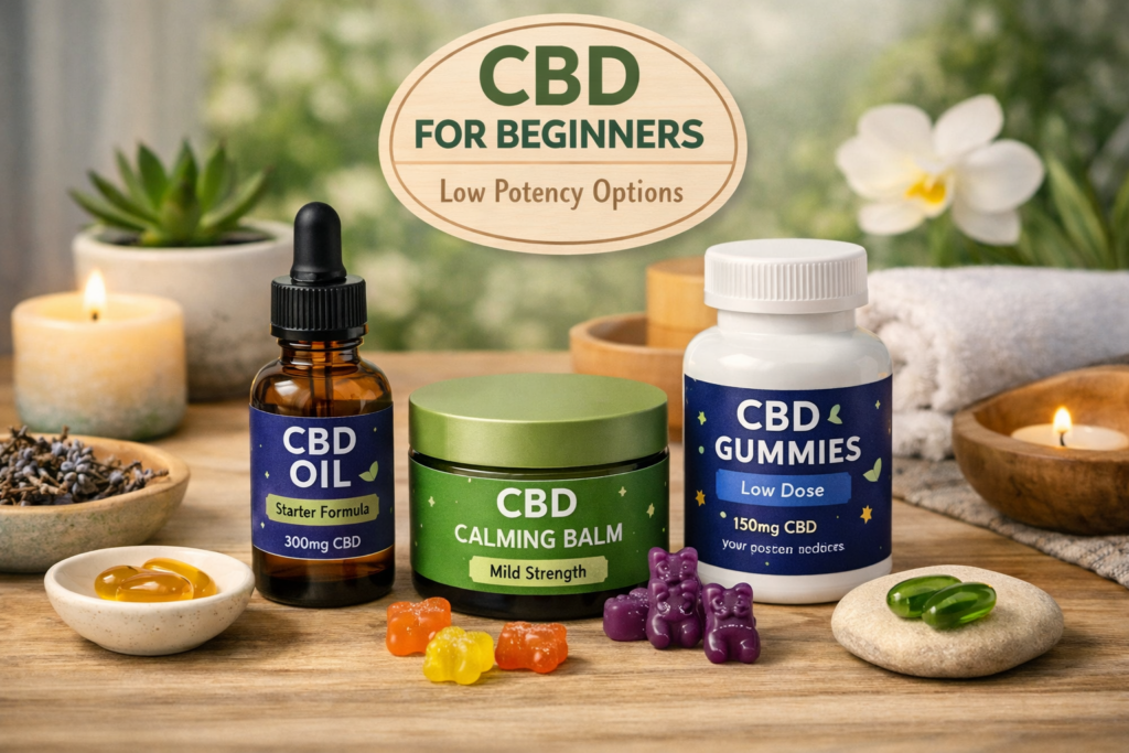 CBD Products for Beginners with Low Potency Options