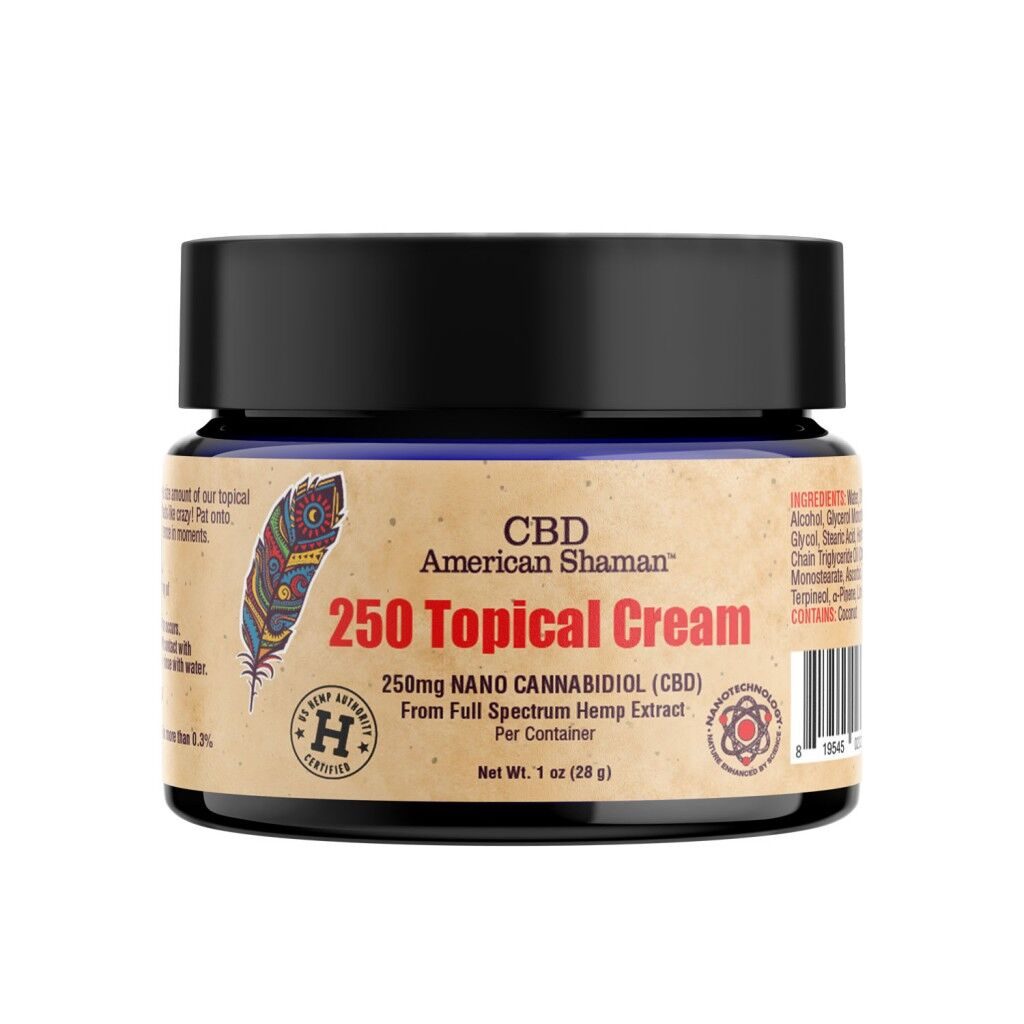 American Shaman 250mg CBD Topical Cream