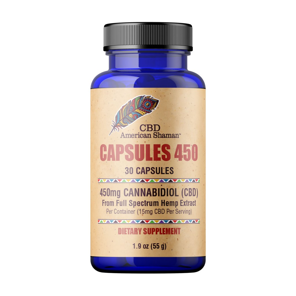 CBD American Shaman Concentrated CBD Hemp Oil Capsules